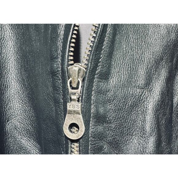 Men's Vintage Oakwood Classic Genuine Black Leather Heavy Jacket Size XXL - Picture 4 of 10